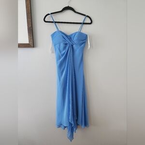 David's Bridal Sweetheart Neckline Chiffon Strapless Bridesmaids Dress